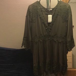 Beautiful new olive green dress.